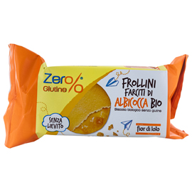 Frollini - farciti di albicocca - monoporzione da 70 gr - zerglutine