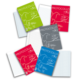 Foglio protocollo quaxima - a4 - uso bollo - 80 gr - pigna - conf. 30 pezzi