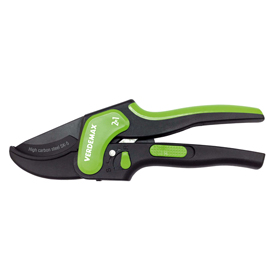Forbice a doppia funzione - taglio singolo e cricchetto - 20,5 cm - verdemax