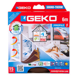 Guarnizione per l’isolamento di porte e finestre sound-therm 6mt marrone geko