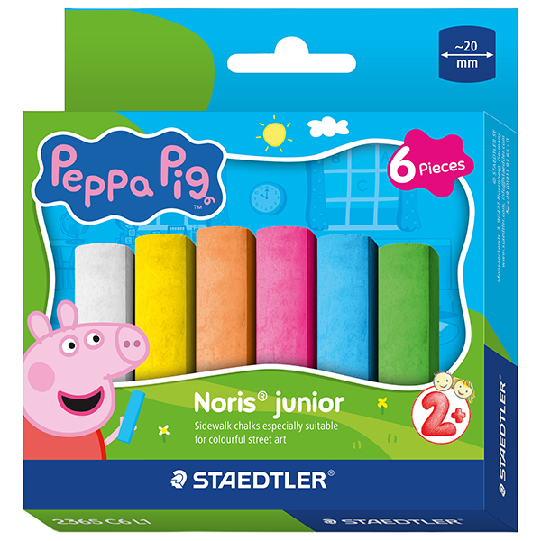 Gessetti jumbo - Ø 20 mm - colori assortiti - staedtler - astuccio 6 pezzi