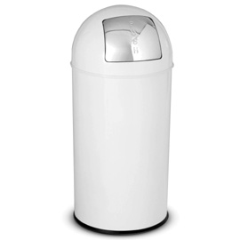 Gettacarte push Ø31cm h85cm bianco