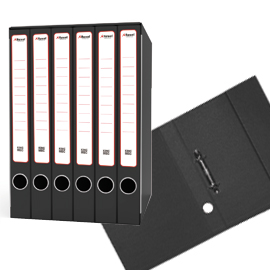 Gruppo raccoglitori sestetto c/anelli 25,5x34,5cm dorso 23cm rexel