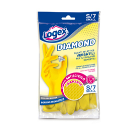 Guanti in lattice diamond tg. S giallo