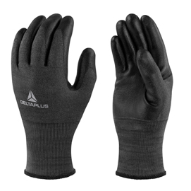 Guanto antitaglio venicut b05 - maglia antistatico - palmo in poliuretano - taglia 10 - nero - deltaplus
