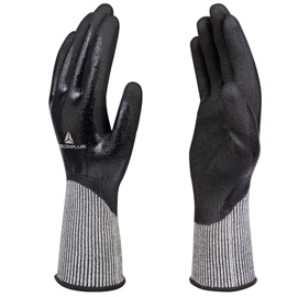 Guanto antitaglio venicut d04 - deltanocut - palmo in nitrile - taglia 10 - nero - deltaplus