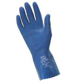 Guanti alimentari mpsb421 - in lattice satinato - taglia xl - blu - icoguanti