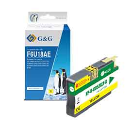 Gg - cartuccia ink compatibile per hp officejet 8702 aiopro 8210/8211/8218pro - giallo