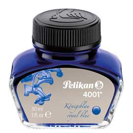 Inchiostro stilografico pelikan 4001 30ml nero