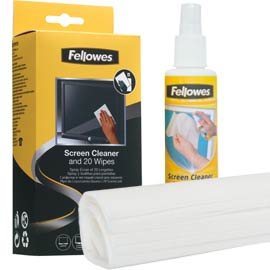 Kit detergenza per schermi fellowes
