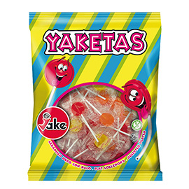 Lecca lecca piatto yaketas - gusti assortiti - busta da 150 pezzi