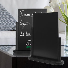 Lavagna da tavolo nero a4-27,5x32x7cm elegant securit