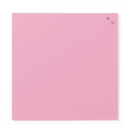 Lavagna magnetica in vetro 45x45cm rosa pastello arke'