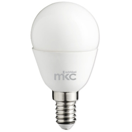 Lampada led minisfera 5,5w e14 3000k luce bianca calda