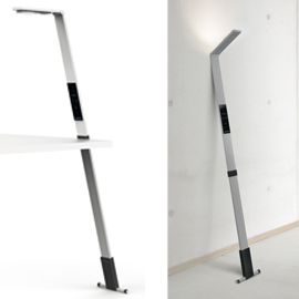 Lampada wireless luctra flex 136cm argento metallizzato