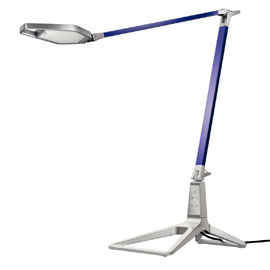 Lampada da tavolo style smart led blu titanio leitz