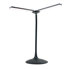 Lampada da tavolo led twin alba