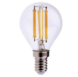 Lampada - led - minisfera - 6w - e14 - 4000k - luce bianca naturale - mkc