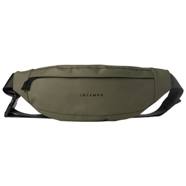 Marsupio drop - 37 x 14 x 5 cm - gomma - verde - in tempo