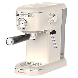 Macchinetta caffè vintage 3in1 aromatica plus - 17,8 x 30,8 x 40,3 cm - 1.100 w - bianco - melchioni family