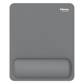 Mousepad breyta - con poggiapolsi - con microban - grigio - fellowes