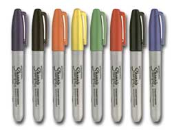 Marcatore sharpie rosso permanente p.fine