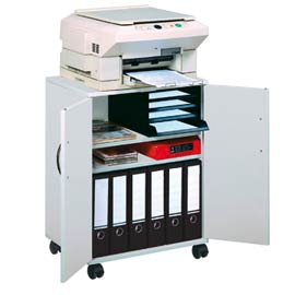 Mobiletto multifunzione 74/53 con ante alte grigio