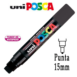 Marcatore uni posca pc17k p.scalpello 15mm nero uni mitsubishi