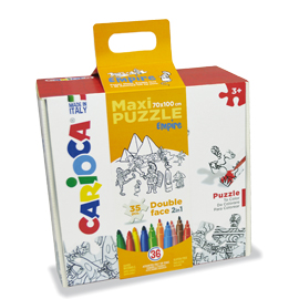 Maxipuzzle empire 35 pz + 36 pennarelli carioca