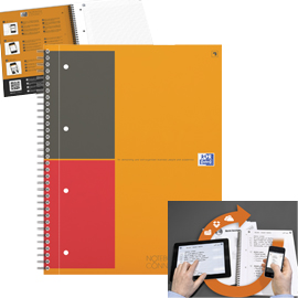 Maxi spiralato 240x297mm 1rigo c/margine 80fg 80gr notebook connect favorit