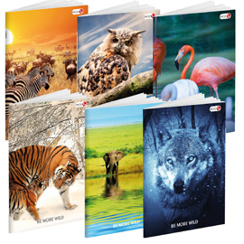 Maxiquaderno a4 36fg+2 100gr 10mm wild be more special 2018 bm