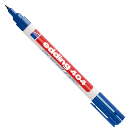 Marcatore permanente extra-fine 404 punta 0,75mm blu edding