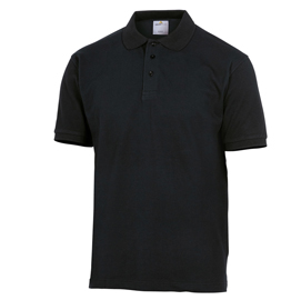Maglia polo maniche corte nero tg. Xxl agra