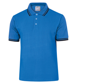 Maglia polo maniche corte blu tg. Xxl agra