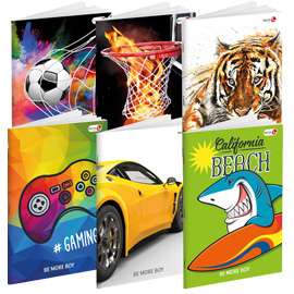 Maxiquaderno a4 36fg+2 100gr 1rigo c/margine boy be more special 2018 bm