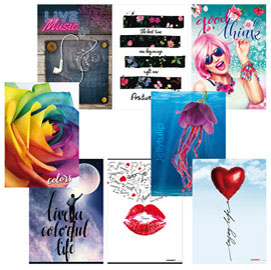 Maxiquaderno a4 20fg+1 80gr 1rigo teen girl 2019 blasetti