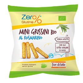 Mini grissini - rosmarino - monodose da 30 gr - zerglutine