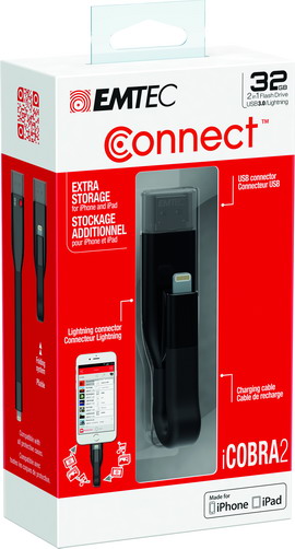 Memoria usb 3.0 ligthtning charg t500 bl 32gb