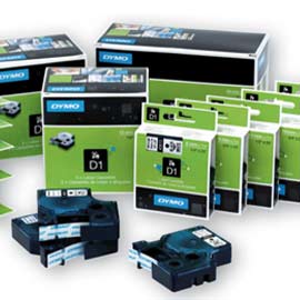 Nastro dymo tipo d1 (12mmx7m) nero/blu 450160