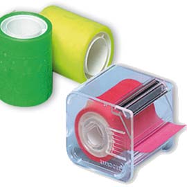 Nastro adesivo memograph c/dispenser 50mmx10mt rosa