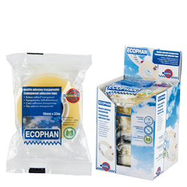 Nastro adesivo ecophan 19mmx33mt in caramella eurocel