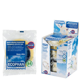 Nastro adesivo ecophan 19mmx66mt in caramella eurocel