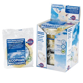Nastro adesivo ecophan 15mmx66mt in caramella eurocel