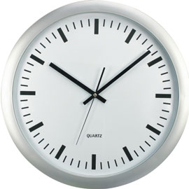 Orologio da parete big Ø 46cm fondo bianco methodo