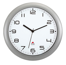 Orologio da parete hornew Ø30cm grigio metal alba