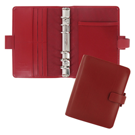 Organiser metropol pocket f.to 146x115x35mm rosso similpelle filofax