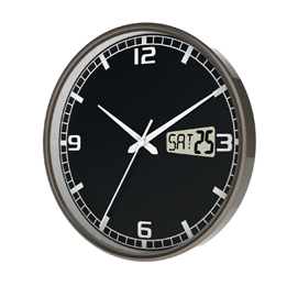 Orologio da parete Ø27cm con data datum orion by cep