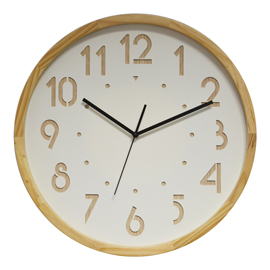 Orologio da parete oslo - diametro 41 cm - legno/bianco - cep