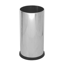 Portaombrelli steel - con vaschetta interna - diametro 24 cm - h 49 cm - 22 l - acciaio lucido - stilcasa