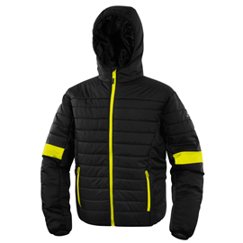 Piumino imbottito bloom - taglia xl - pe - nero/arancio - deltaplus